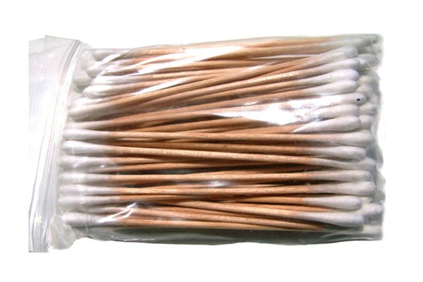 אפליקטור עץ צמר גפן צד אחד 100 יח' 15 ס"מ "6 (4087)