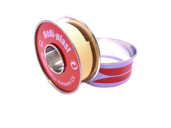 פלסטר בד רוחב 1.25 ס"מ מגולגל חום (תואם לויקופלסט אריזת מתכת) 5 מטר