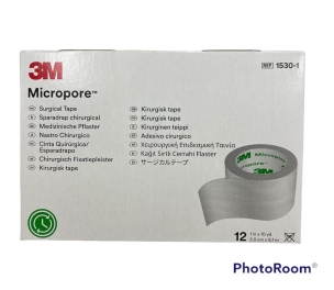 פלסטר נייר 1530-1 מיקרופור 2.5 ס"מ 3M אורך 9.1 מטר מיקרופור