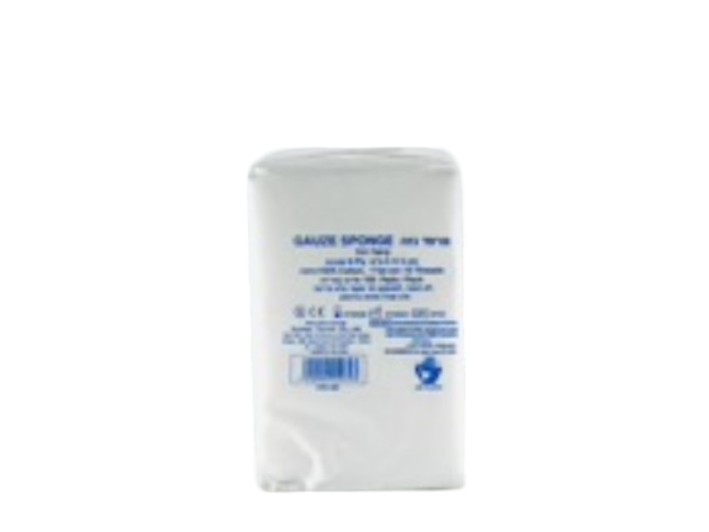 מרפד גזה 5*5 ס"מ 8 שכבות 100 יח' 13 חוט (625)