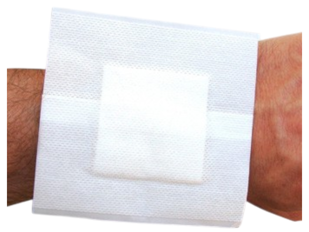 פלסטר פד שאינו נדבק 8*10 ס"מ סטרילי היפולרגני "מגע משי" DKR