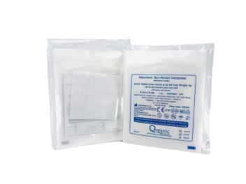 פד בד בלתי ארוג סטרילי 5 ס"מ (100 יח') ננו QRGANIC חדיש