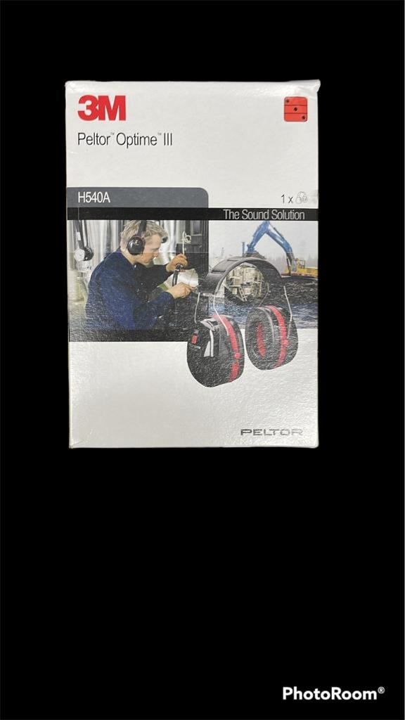 אוזניות מגן מרעש SNR 35 dB PELTOR OPTIME 3 H540A (שחור)
