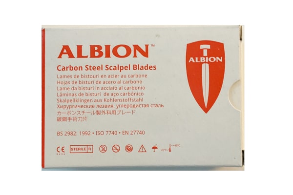 להב ניתוח (סקלפל) מס' 21 קרבון ALBION