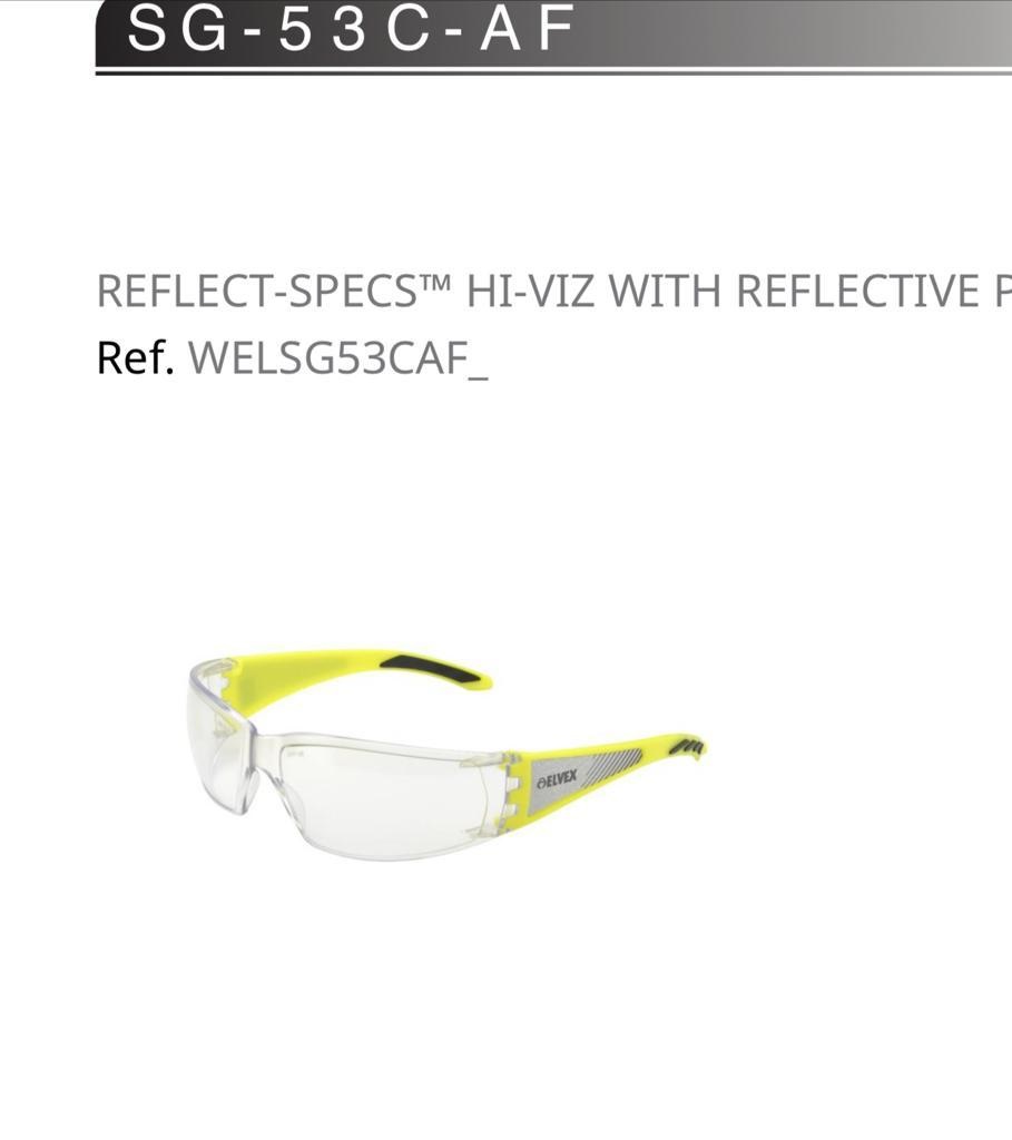 משקפי מגן Reflect-Specs עדשה בהירה ידית מחזירה אור deltaSG53CAF