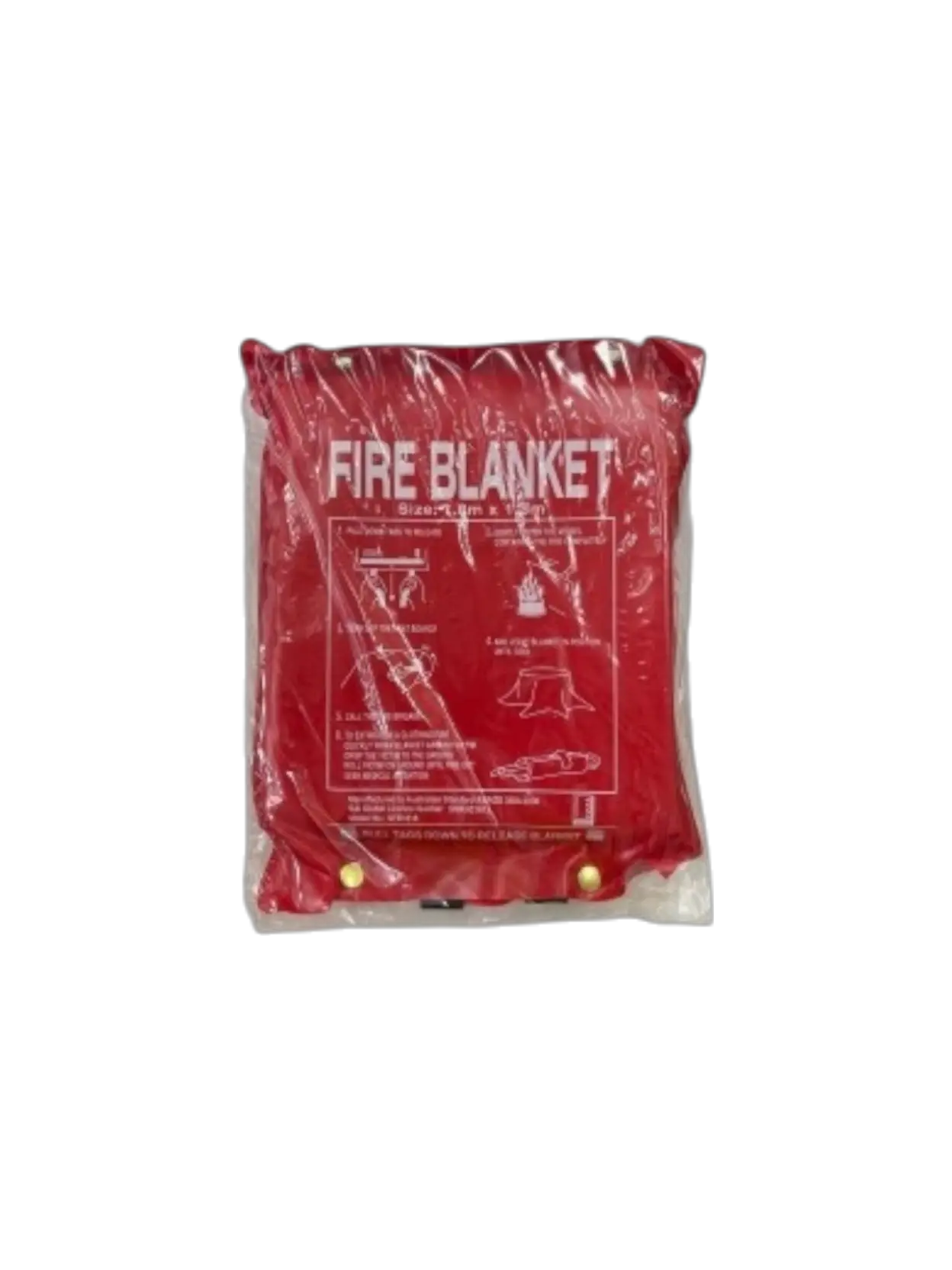 שמיכת כיבוי FIRE BLANKET AUSTRALIAN STANDARD PACKED IN RED PVC POUCH 1.8x1.8m EN1869