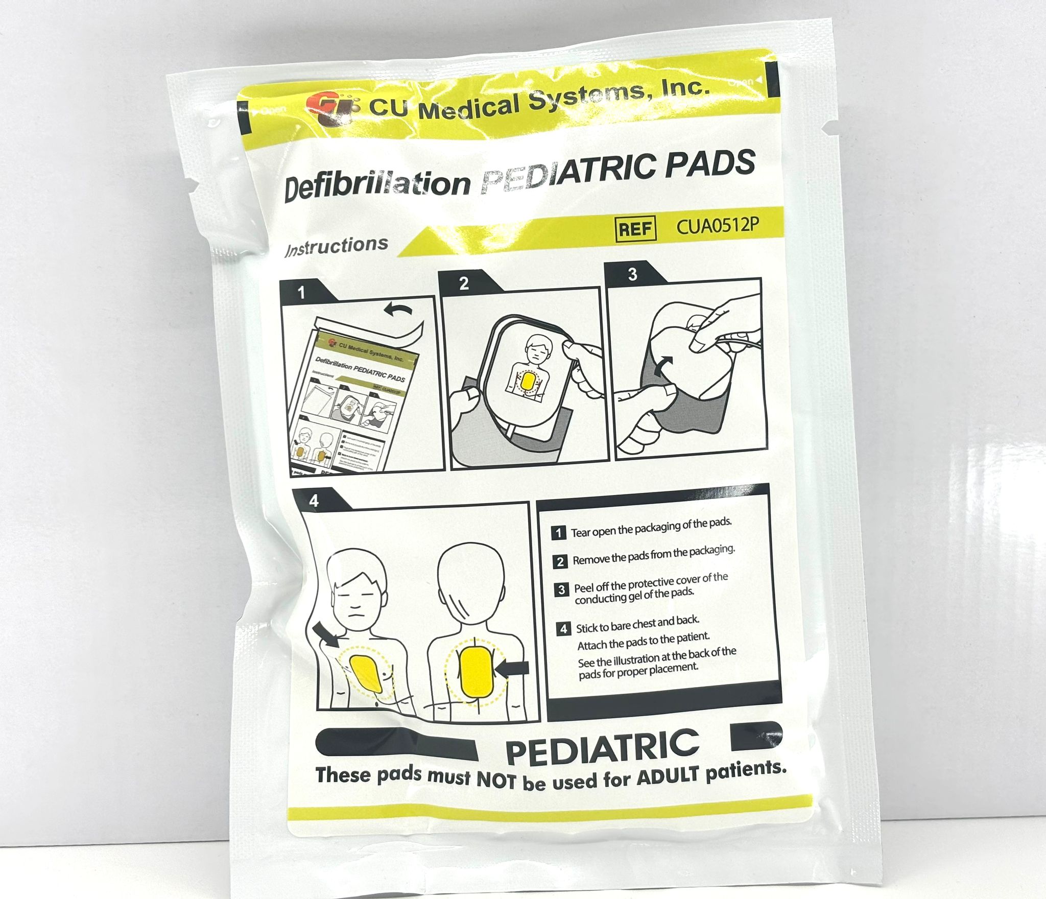 מדבקה לילד לדפיברלטור אוטומטיNF1200 CU דגם PAD (צהוב) EXP 10/2027
