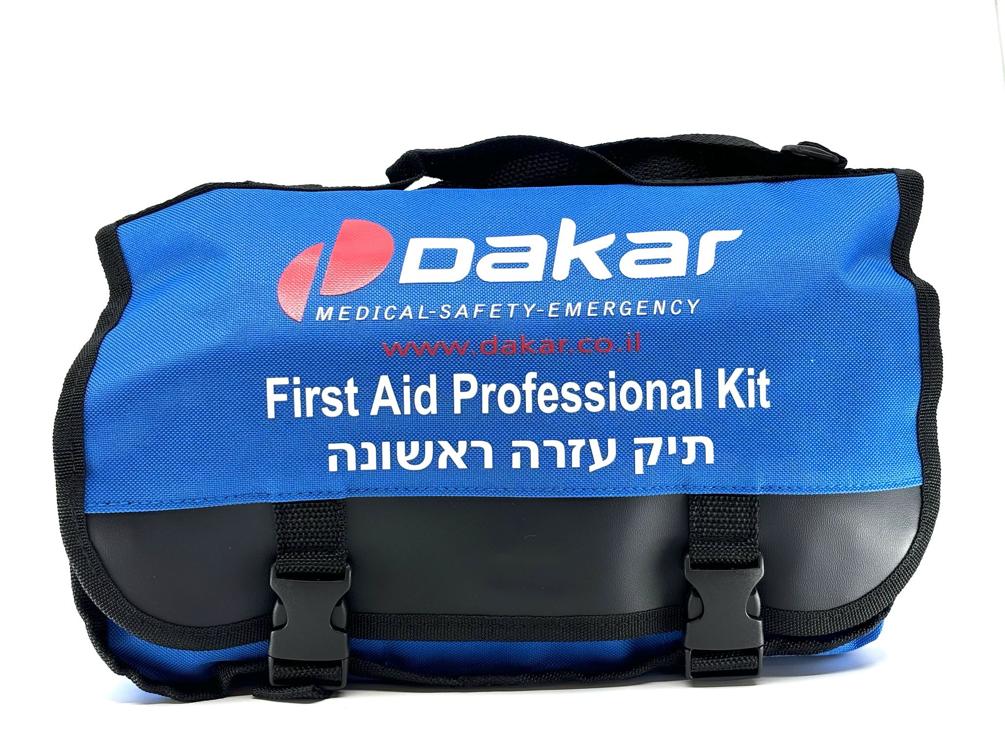 תרמיל בד קורדורה 2 תאים כחול + כיס רשת-DKR - ריק 29*20*7 ס"מ