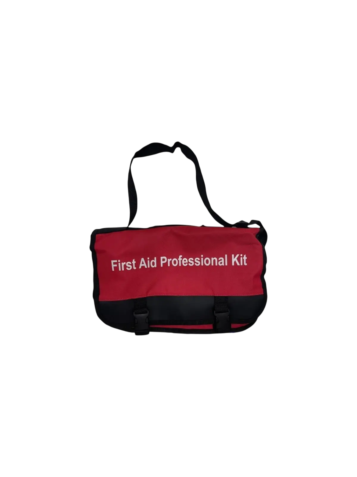 תרמיל בד קורדורה 3 תאים אדום + כיס רשת- ריק first aid 20*34*15cm