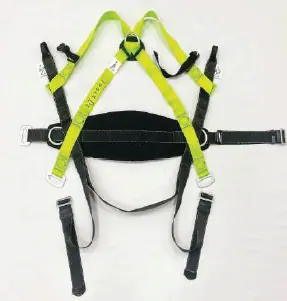 רתמה 4 נקודות עיגון עם חגורת גב עם תיק**ריתום מהיר XXL GRIZZLY EN361EN358
