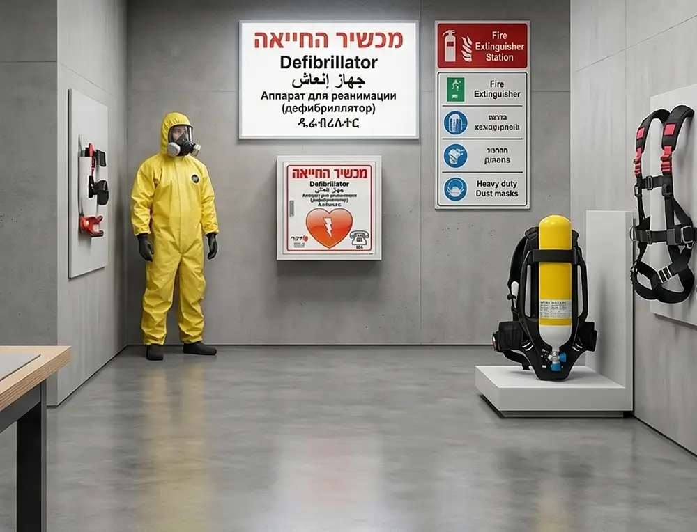 עמדת ציוד בטיחות וחילוץ