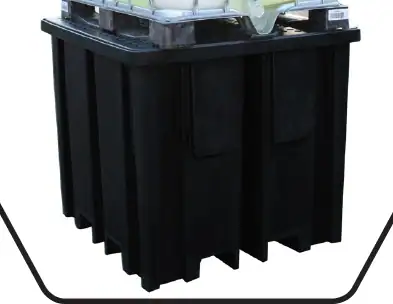 מאצרה שחורה לקוביה 1150 ליטר IBC תוצרת ROMOLD