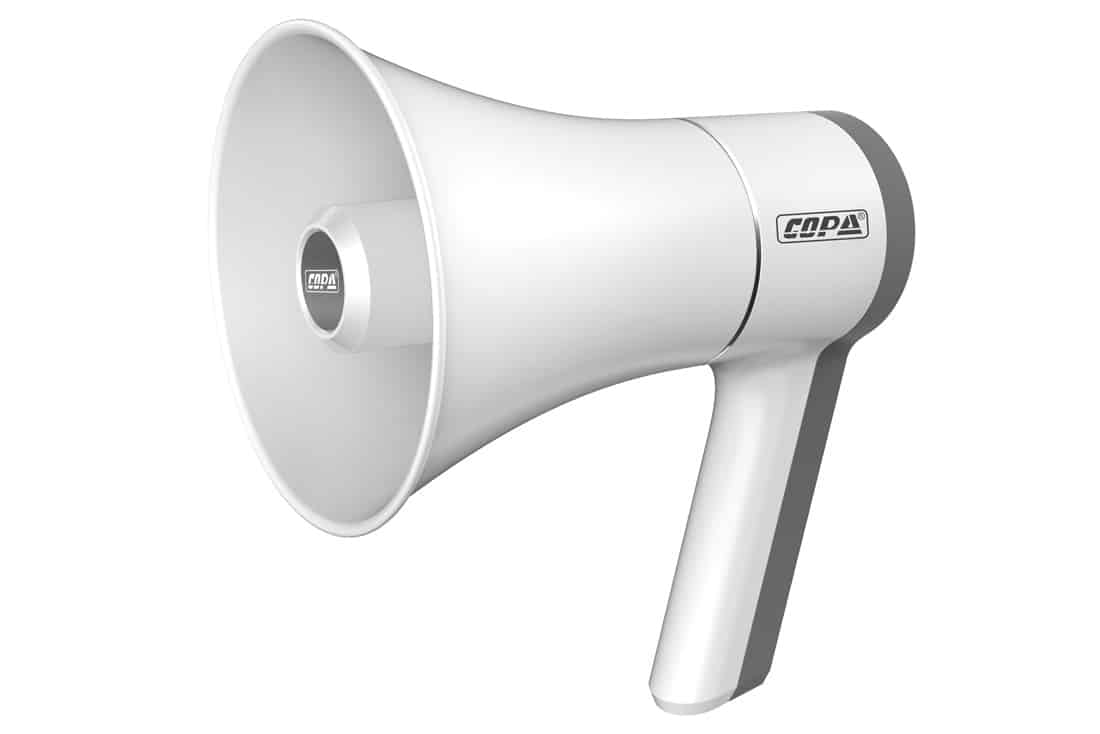 מגפון נטען COPA לבן הספק 20W כולל נגן USB ובלוטוס
