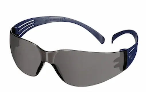 משקפי מגן עדשה כהה UV(שמש) סקיורפיט 100 3M SF102AF-BLU AS/AF